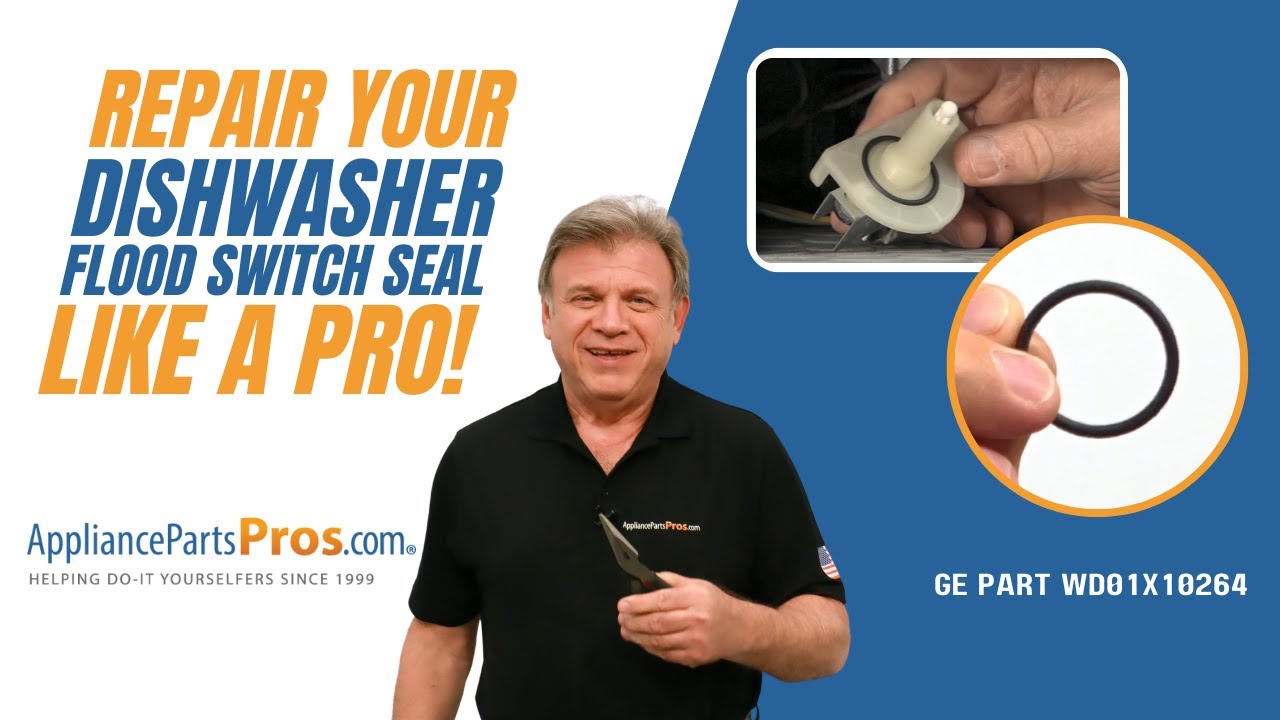 How To Replace GE Dishwasher Flood Switch Seal WD01X10264 YouTube