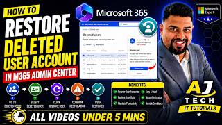 How to Restore a Deleted User Account in M365 Admin Center