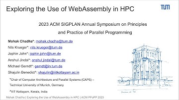 Exploring the Use of WebAssembly in HPC - PPoPP