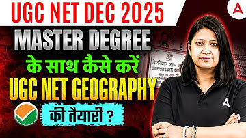 UGC NET Dec 2025 | UGC NET Geography Preparation With Master Degree By Dr. Shikha Sharma