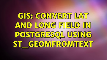GIS: CONVERT lat and long field in PostgreSQL using ST_GeomFromText