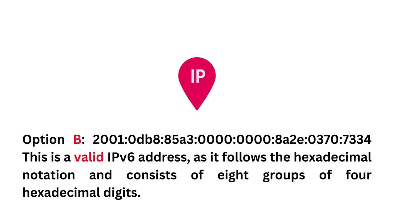 Understanding IP Addresses Identifying Valid and Invalid Formats YouTube