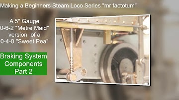 Make a Miniature Steam Locomotive Series ( Brakes Part 2 - Offset Crank Arm etc ) "mr factotum"