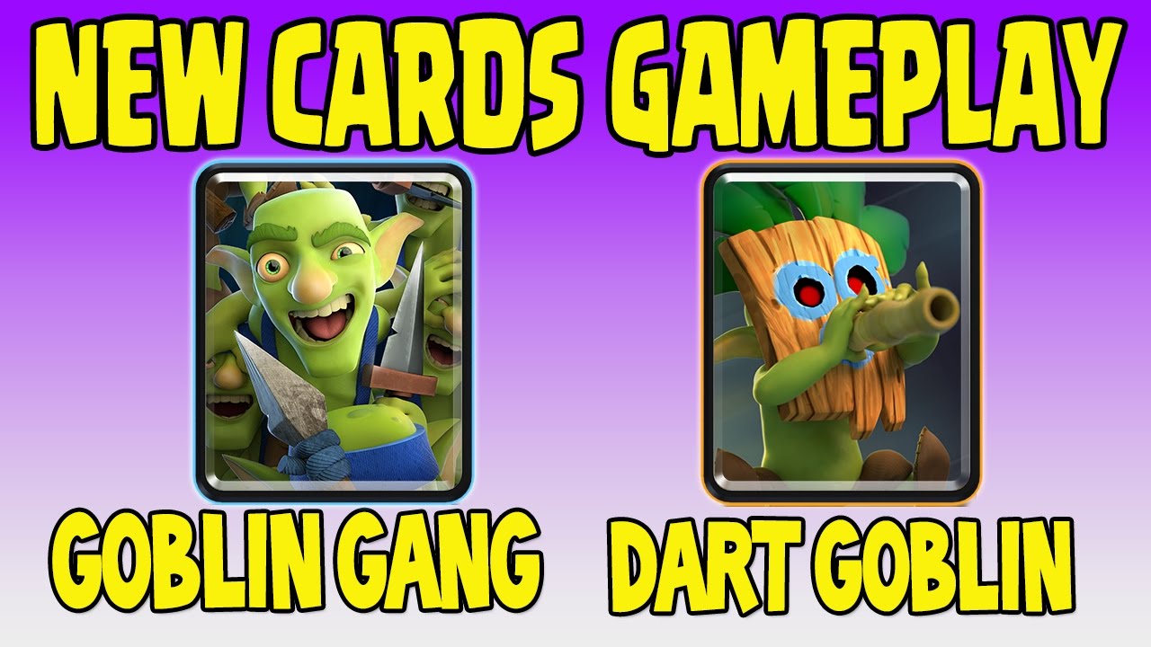 GOBLIN GANG DART GOBLIN ! NEW CARDS from the Jungle Arena - Clash Royale Sneak Peek -