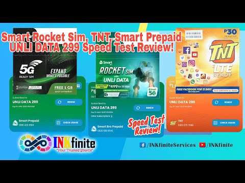 Alin sa Smart Prepaid, Rocket Sim at Talk N Text ang may Pinakamabilis na UNLI DATA 299 | INKfinite