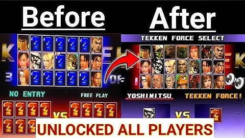Tekken 3 Unlock All Players | How to Unlocked Tekken 3 All Characters 🔥