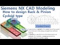How to design Rack &amp; Pinion mechanism; Cycloid Type;랙앤피니언 싸이클로이드 타입