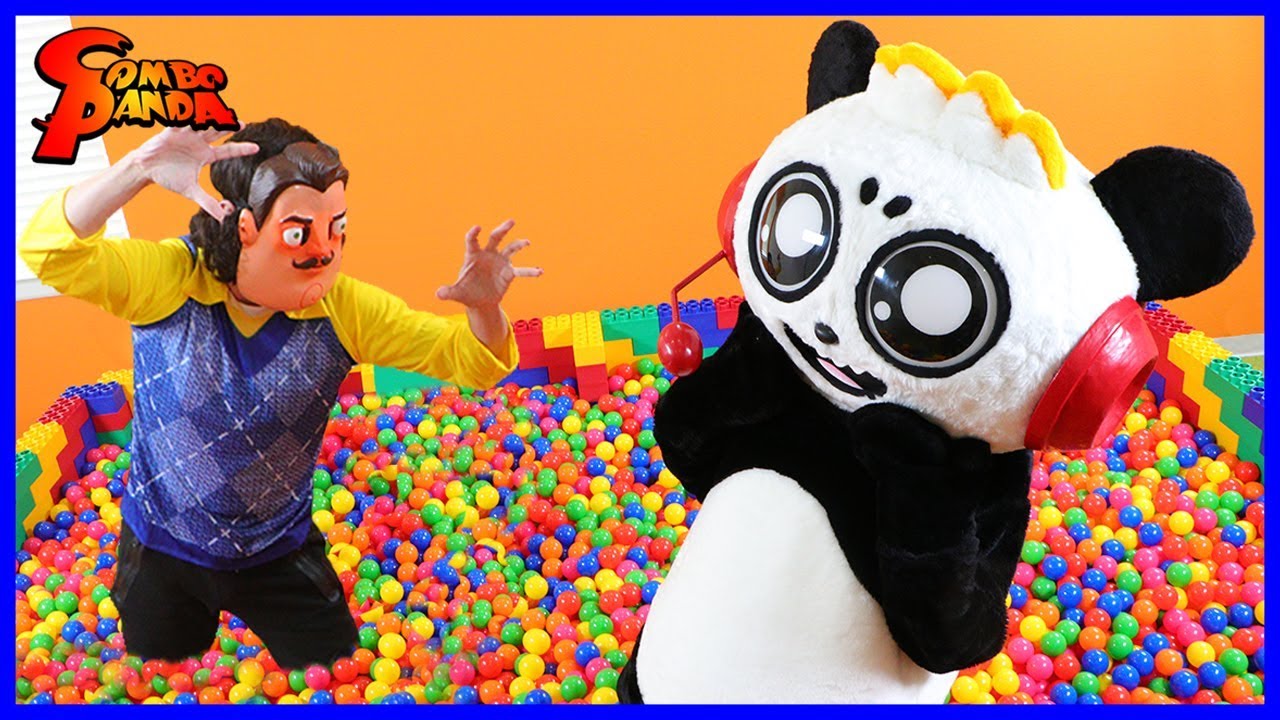 Hello Neighbor Irl Trapped Me In Giant Ball Pit For 24 Hours - the largest ball pit obby in roblox youtube