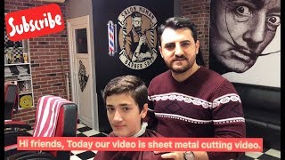 Asmr Barber (Shave Haircut)(Sleeping kid POLAT)(hair trimmer sound,Scissors,Razor)Sac Kesim