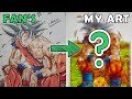 Goku ultra instinct hero of universe 7  redraw fans drawing