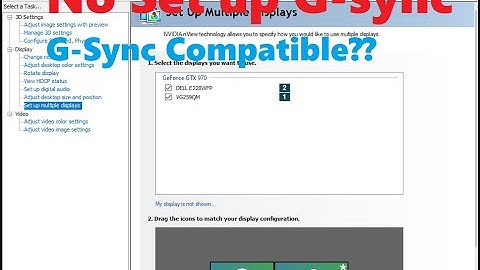 Set up G-SYNC option missing from Nvidia Control Panel