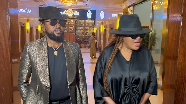 TOYIN ABRAHAM & HER HUBBY MEET IYABO OJO AT CHRISTMAS IN LAGOS MOVIE PREMIERE