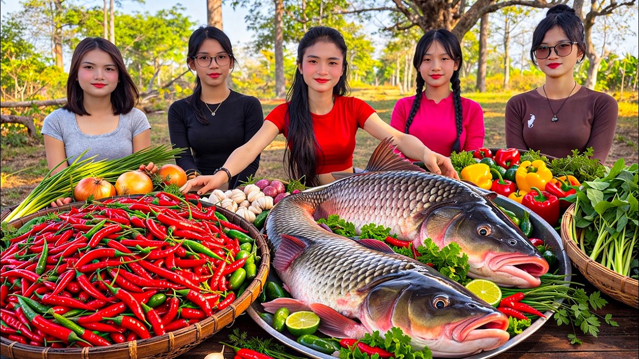 Cooking Deep fried fish with Chili recipe Amazing Video!