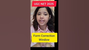 UGC NET Form Correction Date 2025 June|