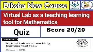 Virtual Lab as a teaching learning tool for Mathematics Quiz Answers #cbse #ncert