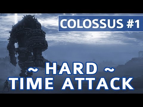 Shadow of the Colossus (PS4) - Colossus #1 Valus Boss Fight - Hard Time Attack