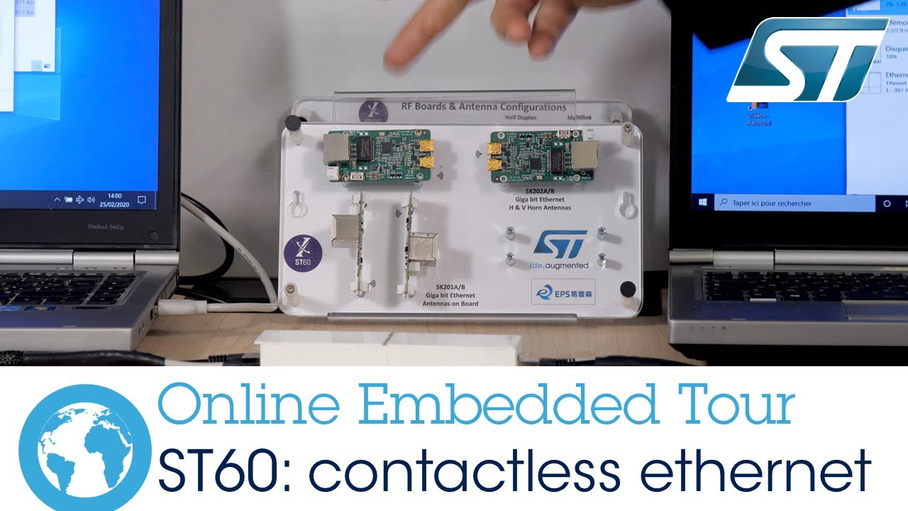 ST60 Contactless Gigabit ethernet connection - YouTube
