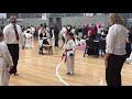 Blue belt vs red belt in GKR karate tournament