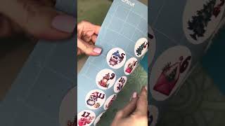 Christmas Advent calendar numbers Countdown to Christmas Stickers numbers PNG Printable Stickers