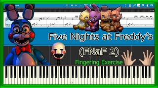 Five Nights at Freddy's 2 🧸 [Fingering Exercise] (PIANO TUTORIAL) 🎹 #10