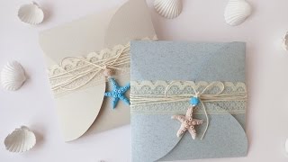 Partecipazioni Nozze MODELLO GRATUITO - DIY Wedding invitations Marine Style