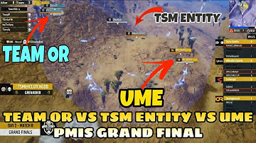 TEAM OR VS TSM ENTITY VS UME  IN PMIS 2020 GRAND FINALS||scout vs clutchgod,neyo