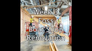 Foss Waterway Seaport Week 3 Of New Boat Shop Construction: making the ceiling