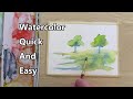 How To Paint A Watercolor Landscape, Watercolor Painting For Beginners, Watercolor Quick And Easy