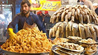 Mustafa Darul Mahi Fish Fry Shop - Hathi Chowk Rawalpindi, Pakistani Street Food | Crispy Fried Fish