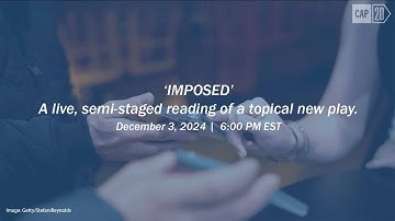 ‘IMPOSED’  A live, semi-staged reading of a topical new play.