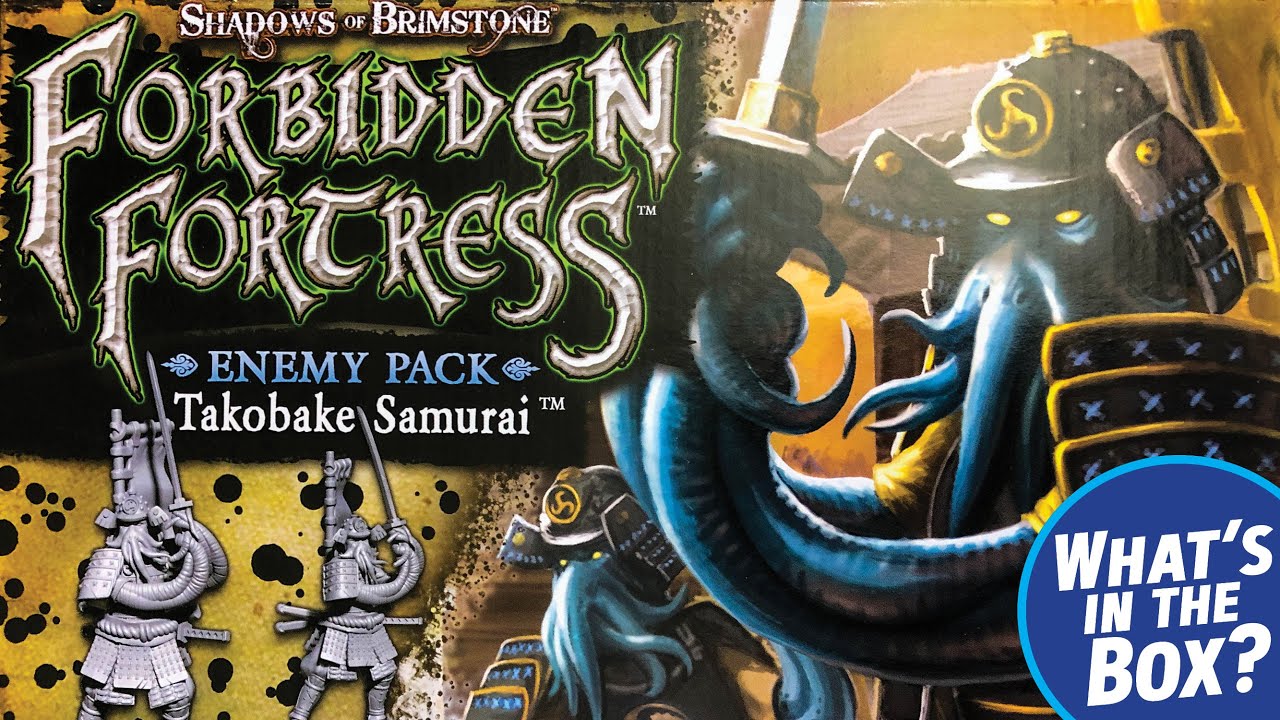 Shadows of Brimstone Forbidden Fortress Takobake Samurai Enemy Pack Unboxing