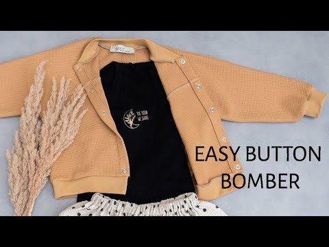 Easy button bomber sewing tutorial