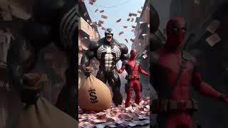 Spider-Man, Deadpool, and Venom Find a Street Full of Cash! | Funny Hero Story #venompool