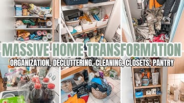 MASSIVE CLEAN DECLUTTER AND ORGANIZE WITH ME | EXTREME HOUSE TRANSFORMATION | 2022 CLEAN WITH ME