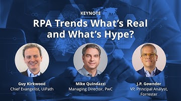 RPA Insiders Virtual Conference:  Opening remarks + Keynote: RPA Trends What