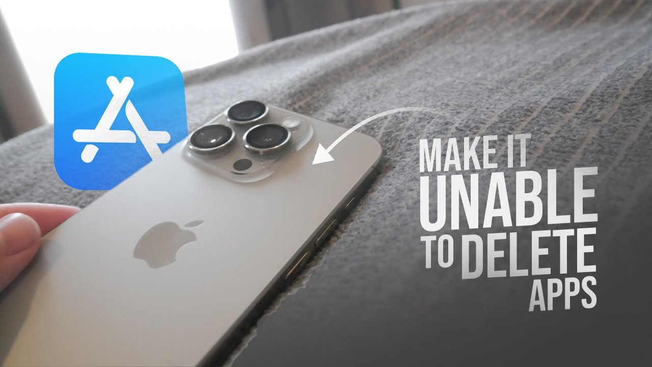 How to Make It So You Can’t Delete Apps on iPhone (tutorial) - YouTube