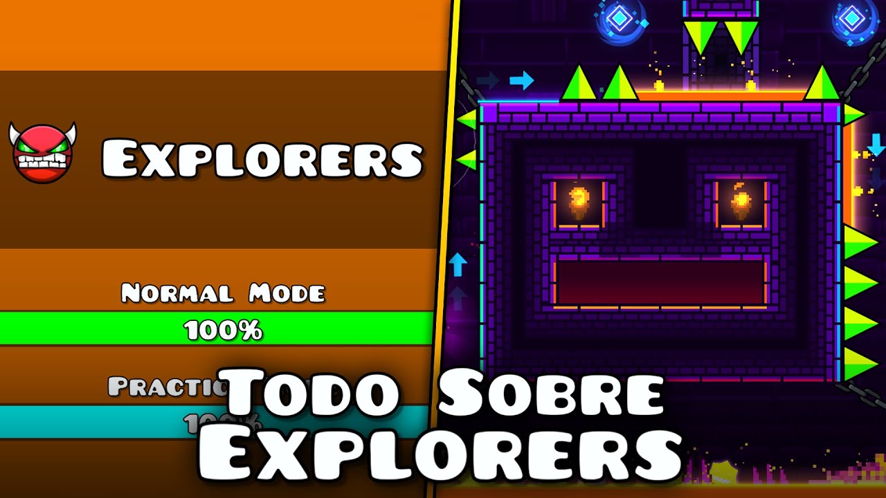 TODO sobre EXPLORERS en un video | Geometry Dash 2.21 - YouTube