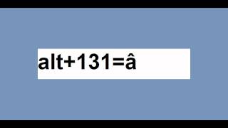 MAKE 257+ SPECIAL CHARACTERS WITH THE \\