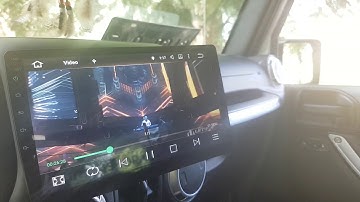 Installation 10" universal Android system navigation backup and front camera Jeep wrangler JK