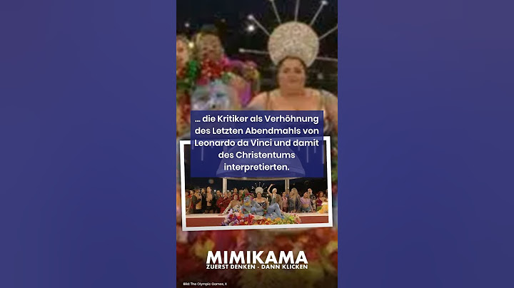 Missverständnis bei der Olympia-Eröffnungsfeier 2024!