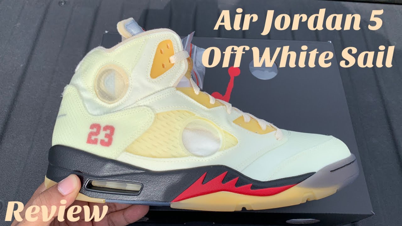 Air Jordan 5 Off White Sail Review and On Foot 