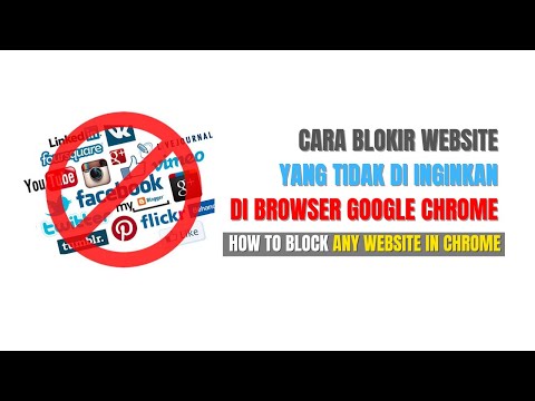 Tutorial Cara blokir website di Google Chrome