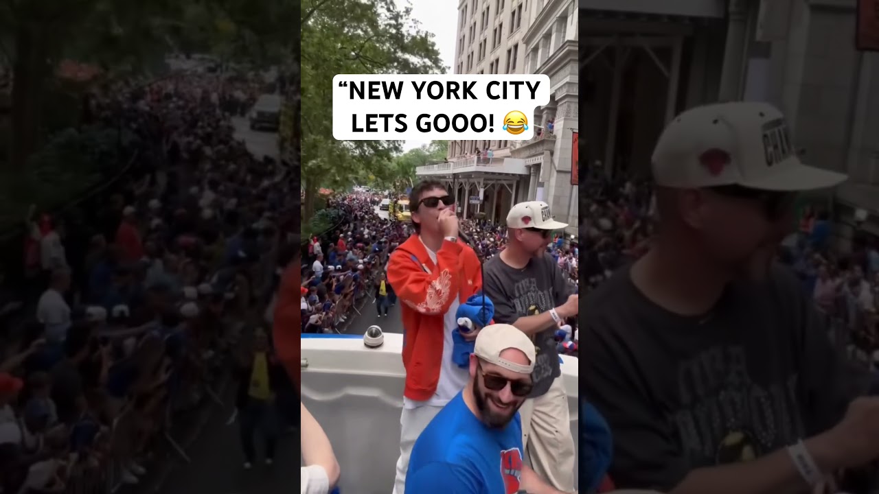 Timmy hyping up the New York crowd 😂