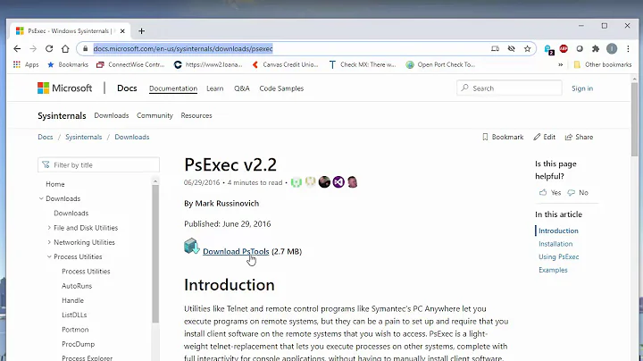 Using PsExec and Ping to reboot domain computer