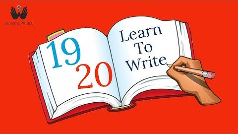 Number Writing For Kids | Number 19 & 20 | Kids Preschool Learning | Writing Tutorial | Numbers