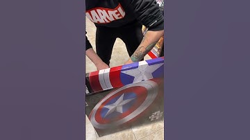 Captain America Shield! #iosonounvirtuale #captainamerica #marvelstudios #marvel #hasbro #unboxing