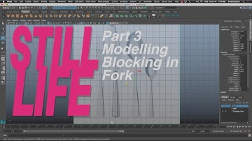 Box Modelling in Maya: Part 3 Block-in Fork