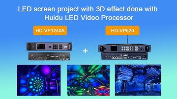 LED screen project with 3D effect done with Huidu LED Video Processor