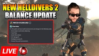 LIVE - Helldivers 2 New Patch Made Fire OVERPOWERED And Nerfed the Eruptor Again... + New Cape