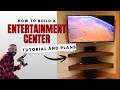 DIY Corner Entertainment Center | Floating Corner Shelves